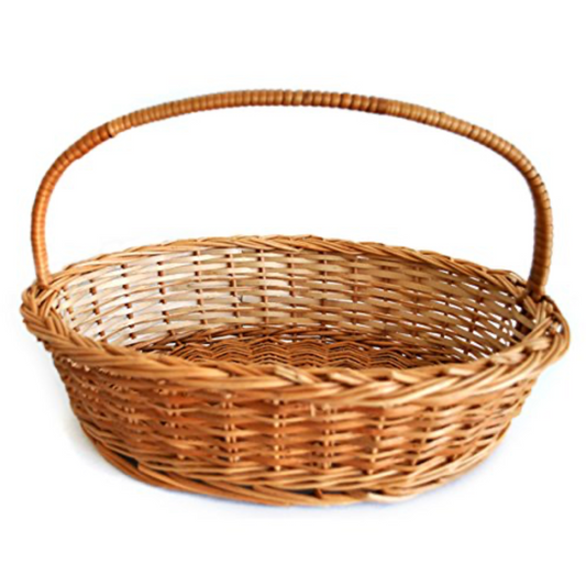 Aura Oval Hamper Basket – With Handle