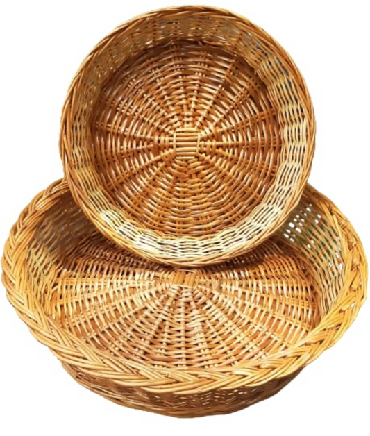 Solace Premium Round Willow Basket – Small & Large
