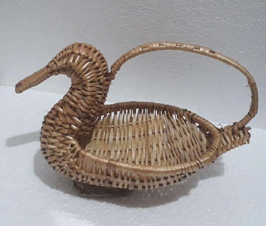Quill Willow Duck Basket – With Handle (Small & Large)