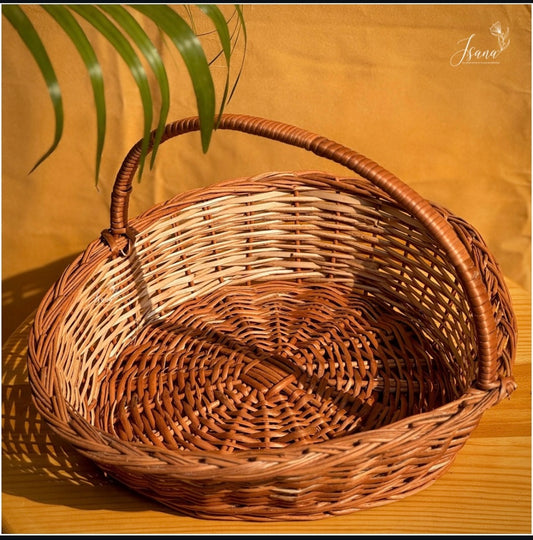 Heartsong Willow Basket Set – With Handles (Set of 3)