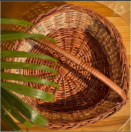 Heartsong Willow Basket Set – With Handles (Set of 3)