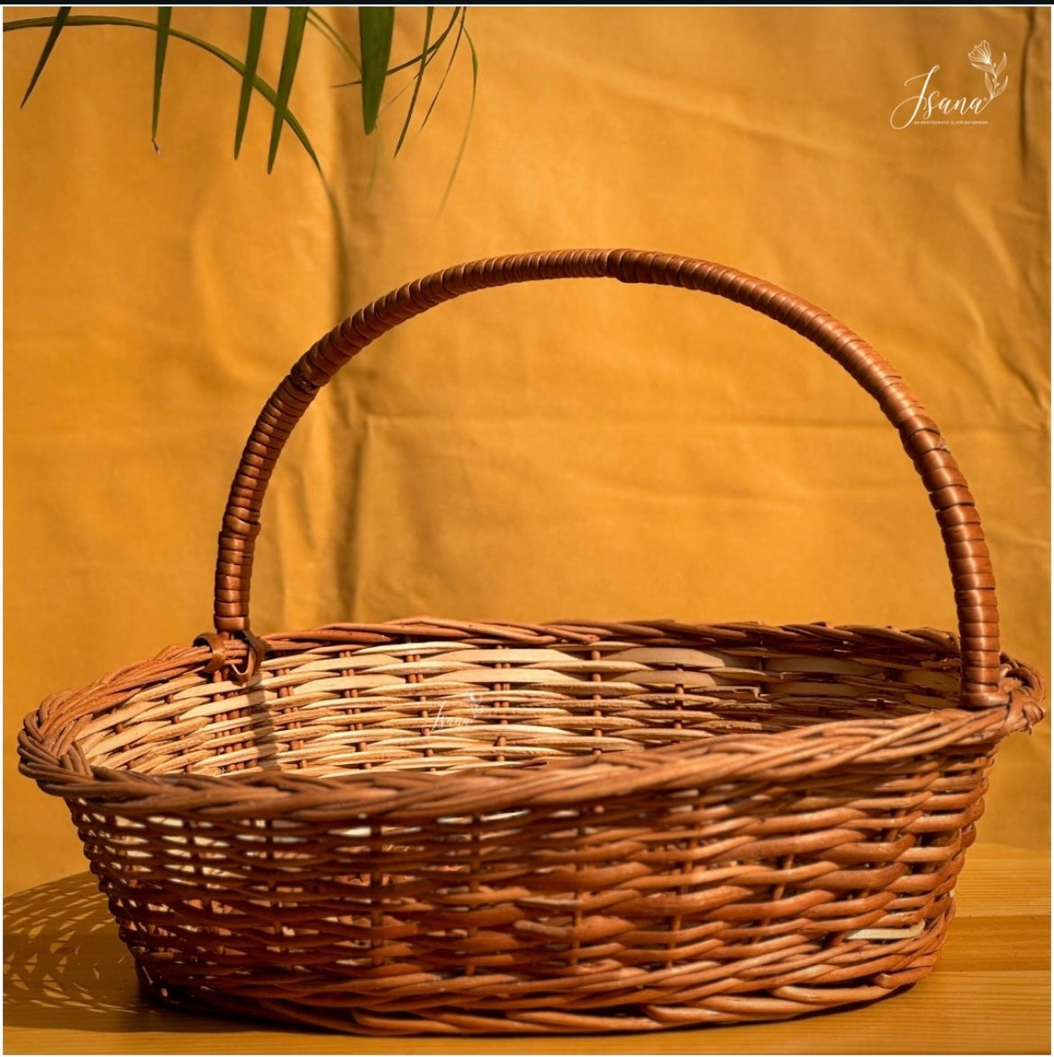 Heartsong Willow Basket Set – With Handles (Set of 3)