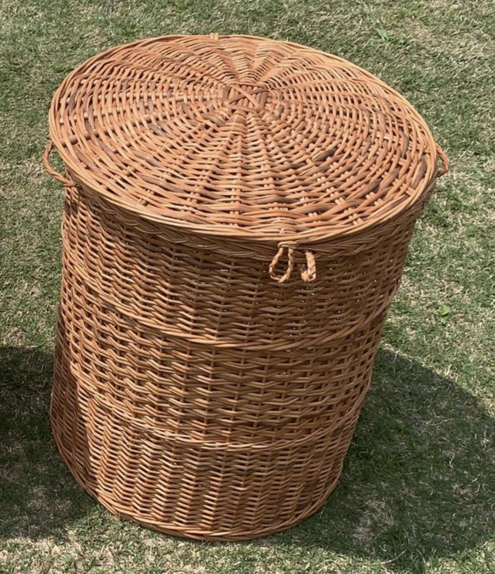 NestGuard Willow Storage Basket Set – With Covers (Set of 3)