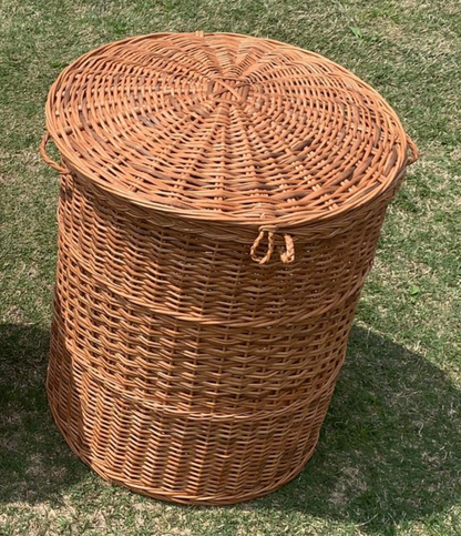 NestGuard Willow Storage Basket Set – With Covers (Set of 3)