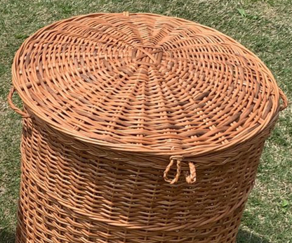 NestGuard Willow Storage Basket Set – With Covers (Set of 3)