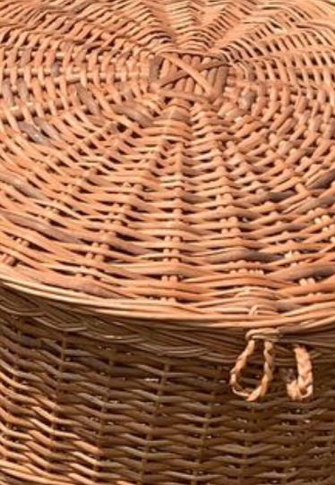 NestGuard Willow Storage Basket Set – With Covers (Set of 3)