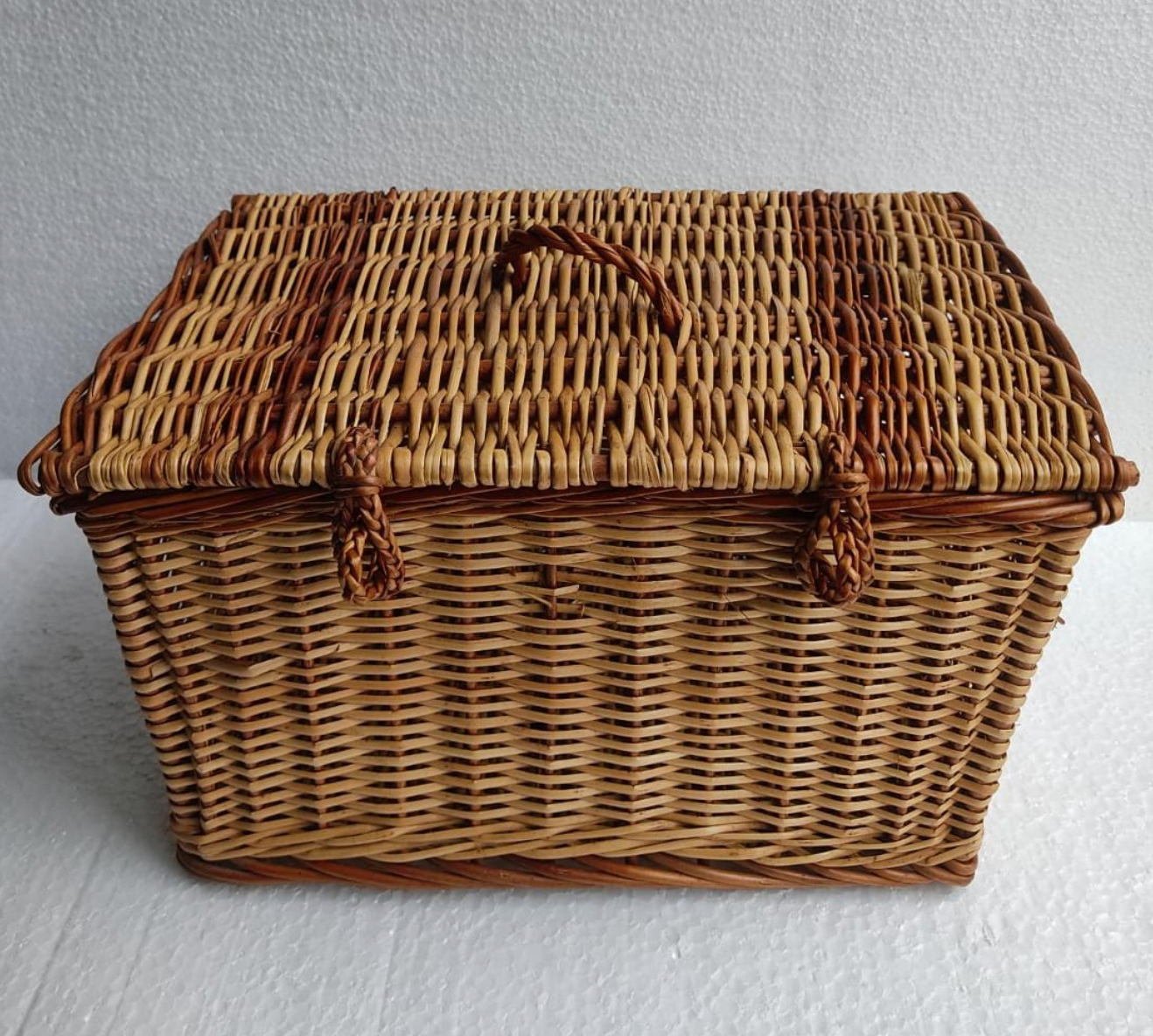 HavenCrate Willow Storage Box Set – With Covers (Rectangular | Set of 3)