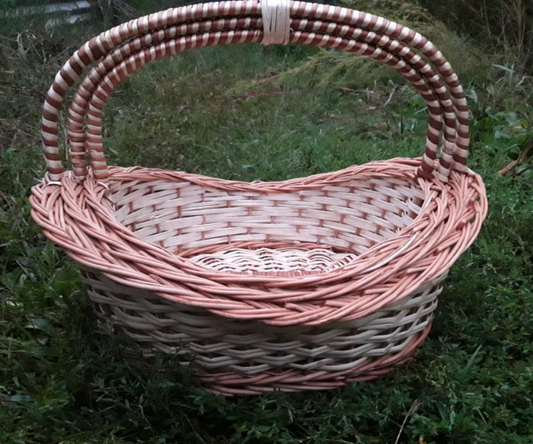 RiverBend Willow Boat Basket Set – With Handles (Set of 3)