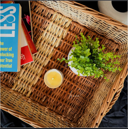 📦 RusticNest Willow Storage Tray