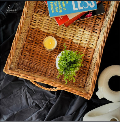 📦 RusticNest Willow Storage Tray