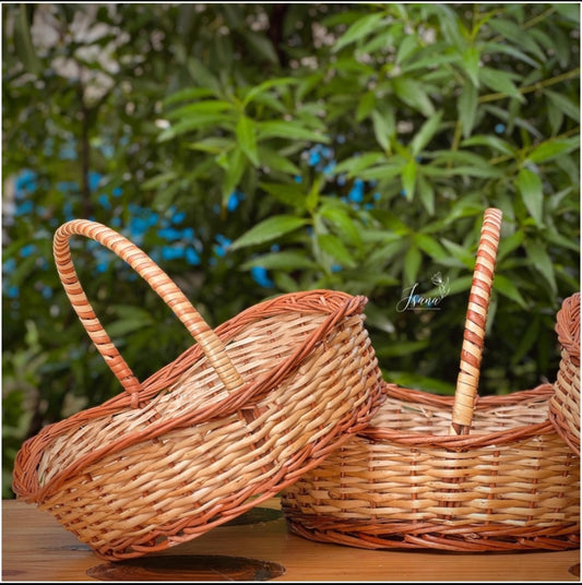 Willow Wave Basket Set – Handcrafted (Set of 3)
