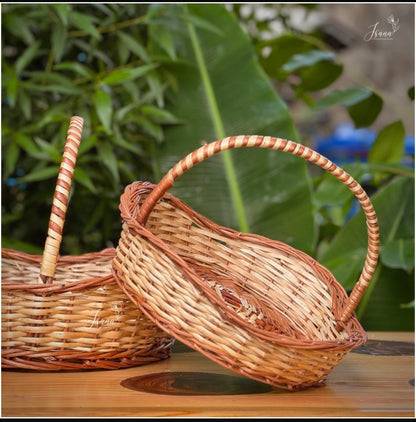 Willow Wave Basket Set – Handcrafted (Set of 3)