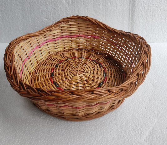 Willow Wave Basket – Premium Handwoven (Single Pc)