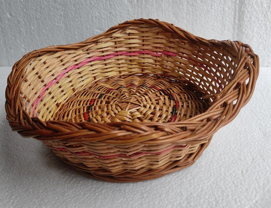 Willow Wave Basket – Premium Handwoven (Single Pc)