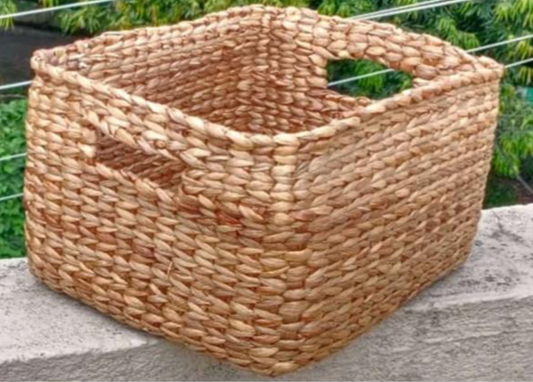 Aahana Water Hyacinth Storage Basket – Handwoven Eco Utility