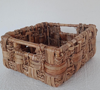 Aira Petite Cane-Edged Hyacinth Tray