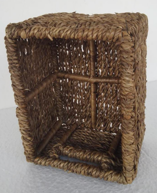 Nayra Compact Hyacinth Rope Tray – Cane Frame Edition