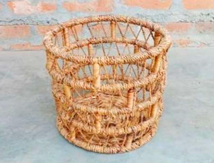 Planter with Cane Frame